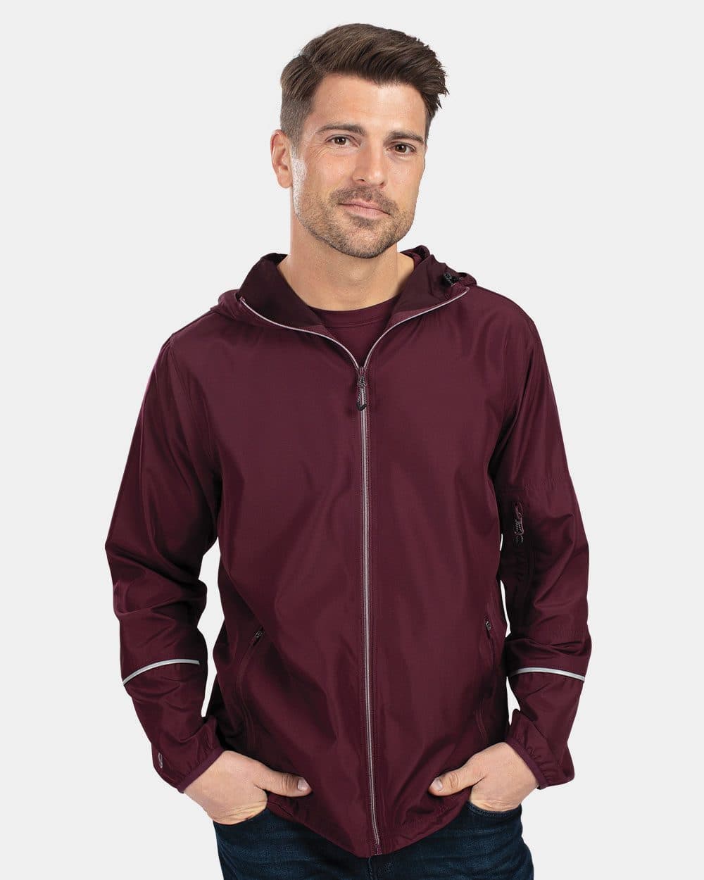 Holloway Men's Packable Hooded Jacket - Image 1