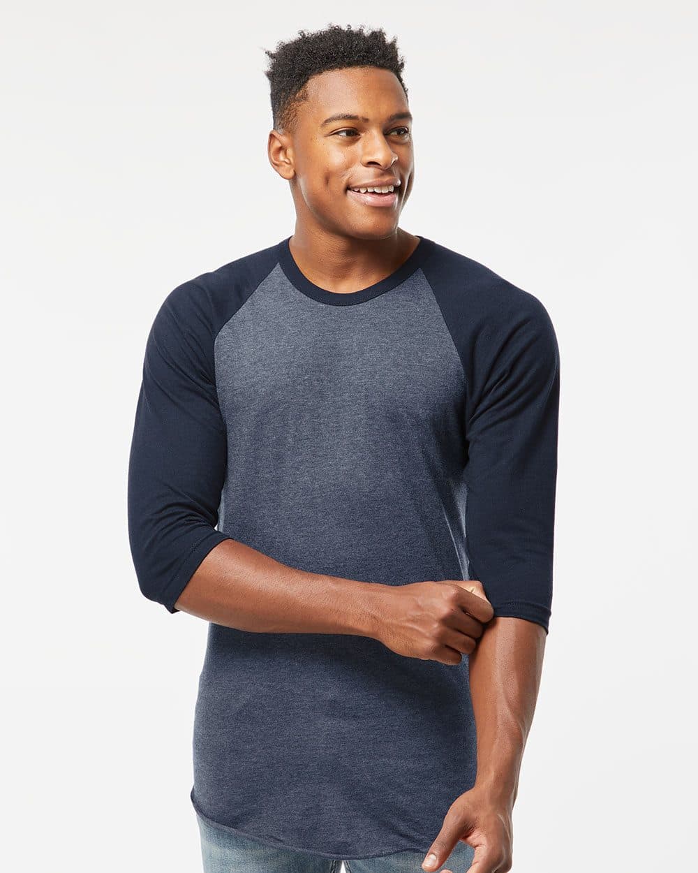 Tultex Unisex Fine Jersey Raglan T-Shirt - Image 1