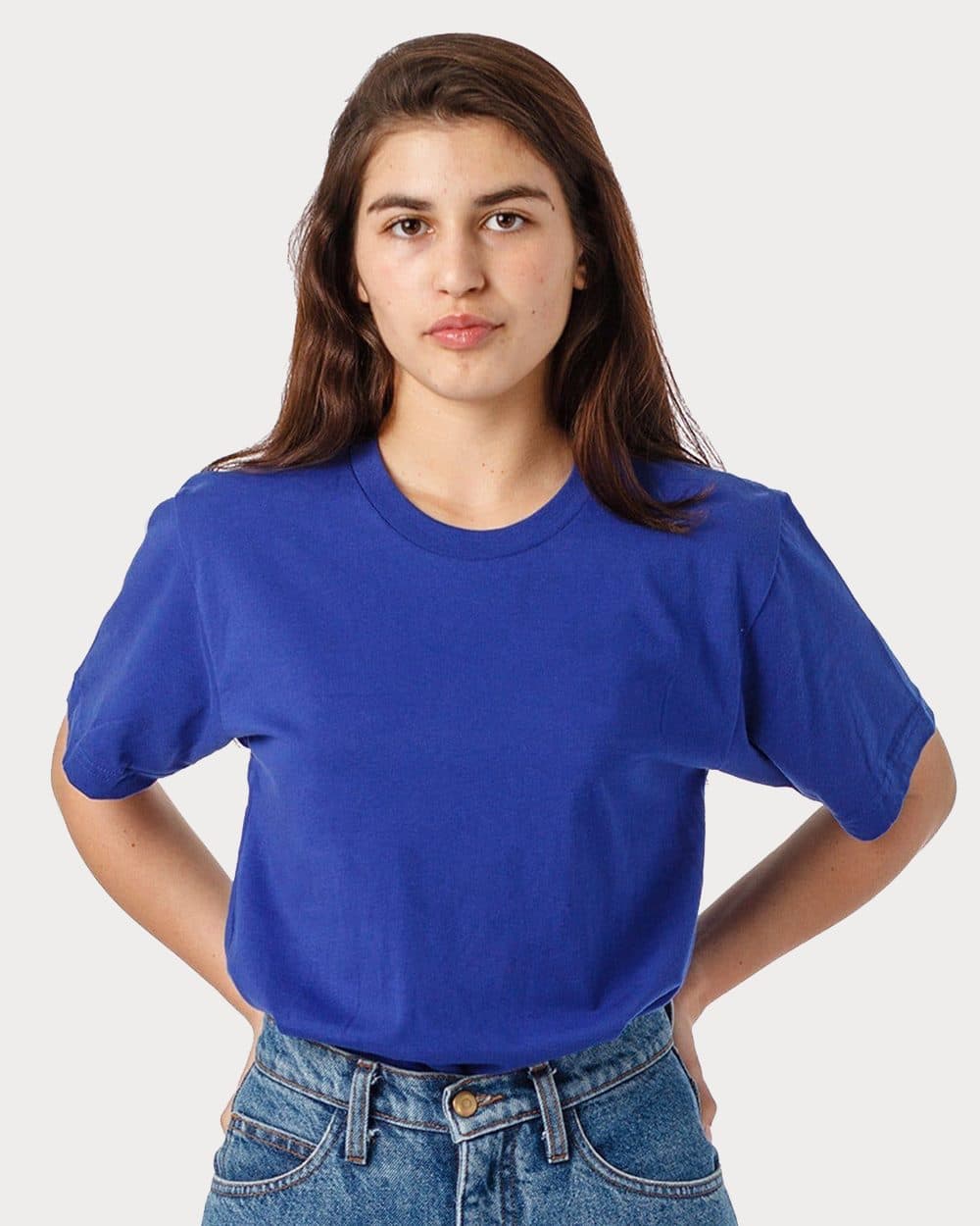 Los Angeles Apparel Unisex USA-Made Fine Jersey T-Shirt - Image 1