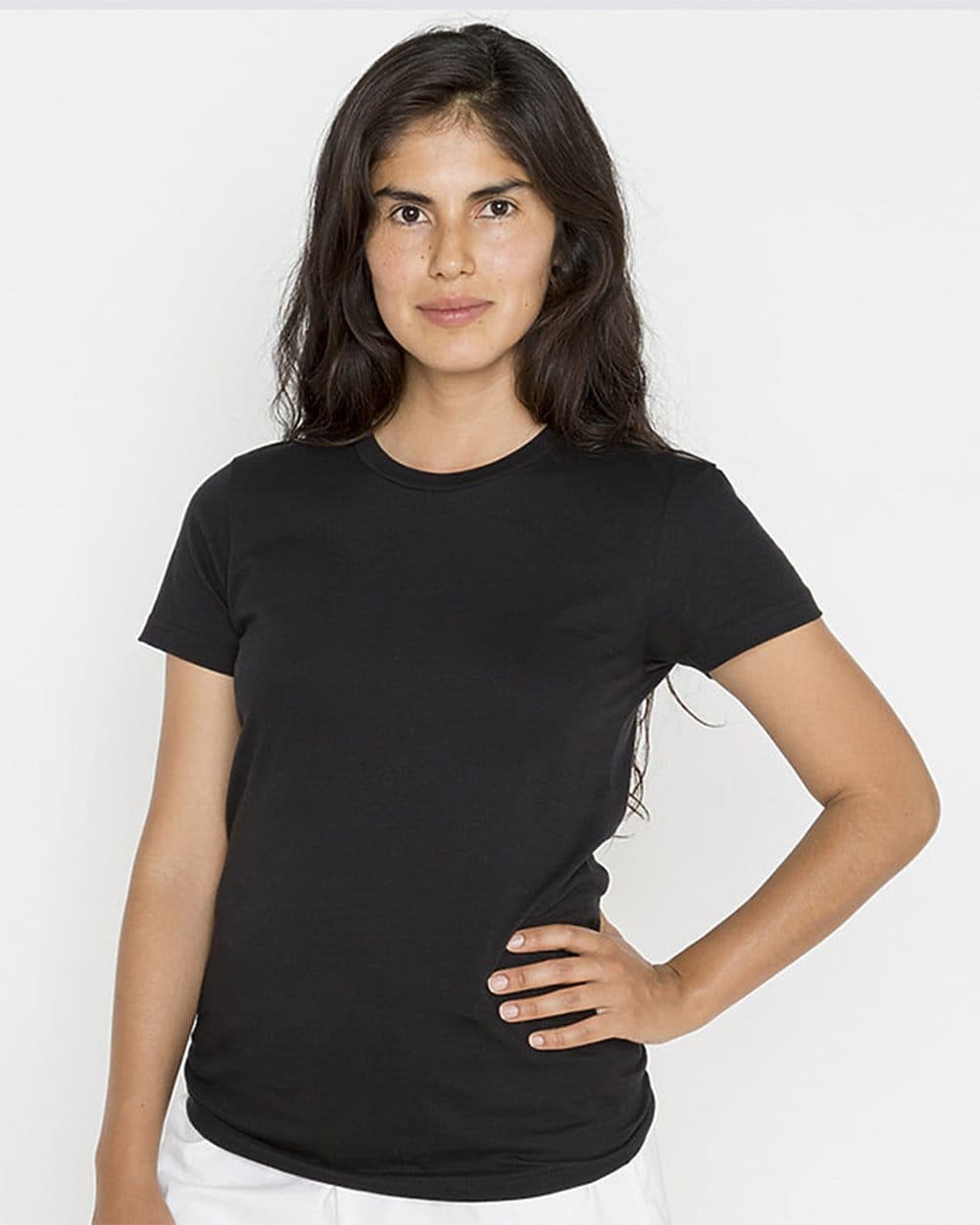 Los Angeles Apparel Women's USA-Made Fine Jersey T-Shirt - Image 1