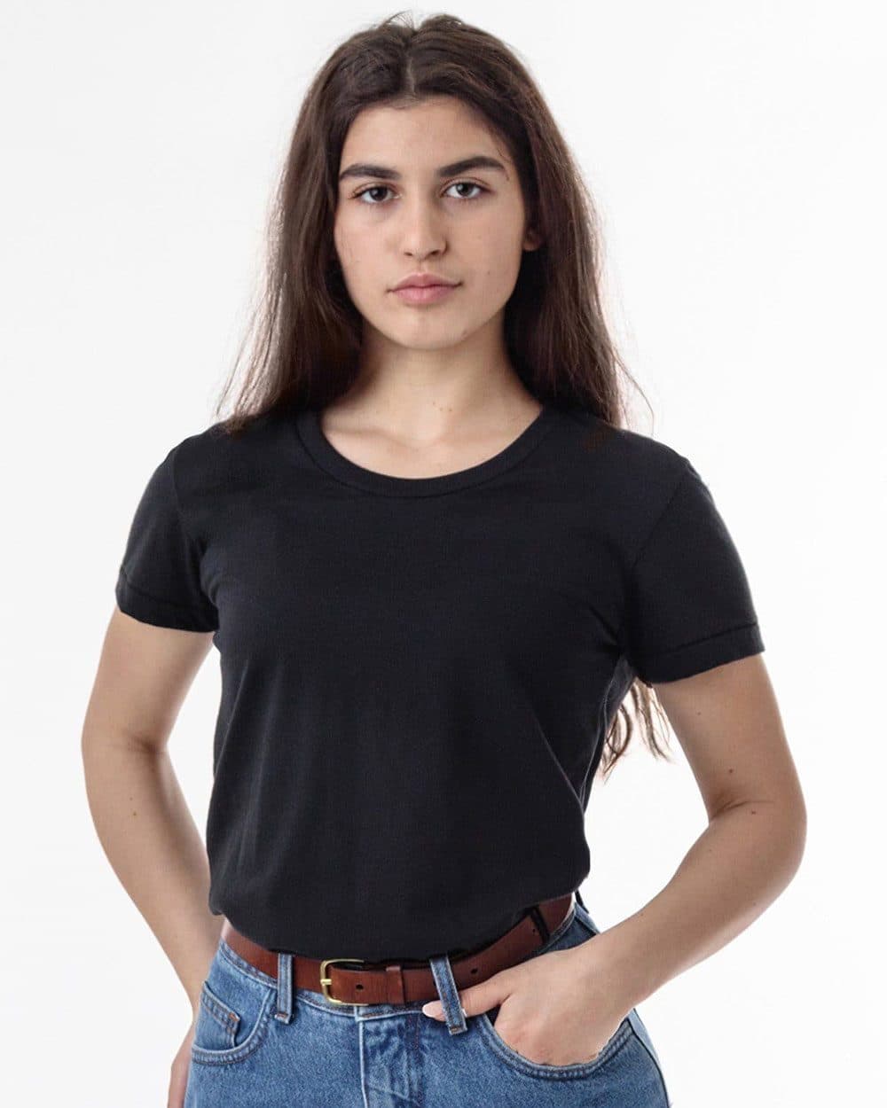 Los Angeles Apparel Women's USA-Made 50/50 T-Shirt - Image 1