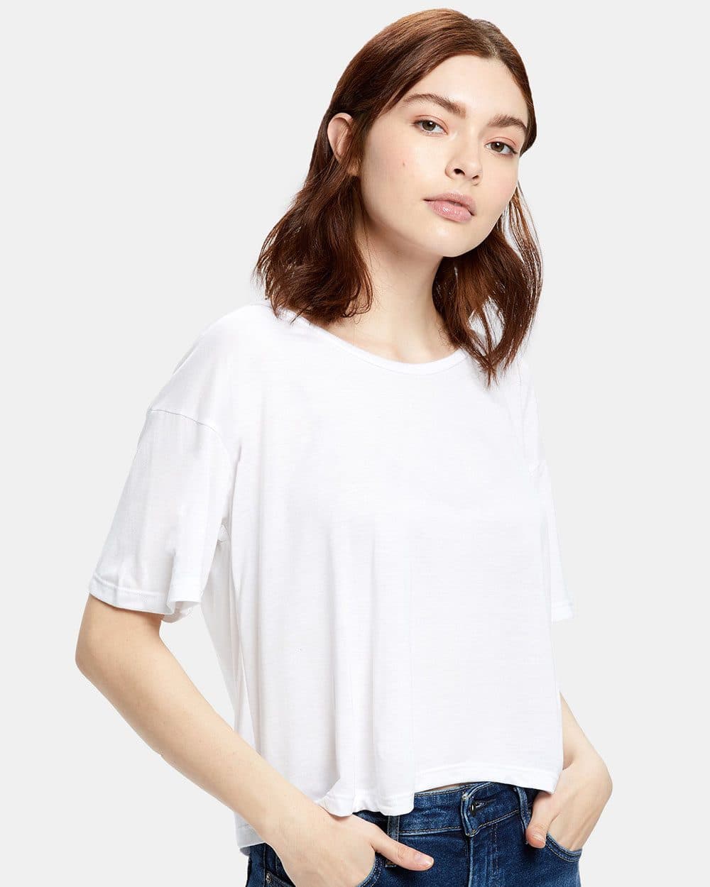 US Blanks Women's Boxy Open Neck Tee - Image 1