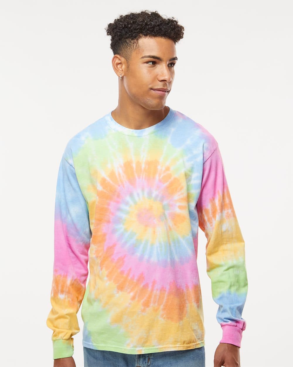 Colortone Unisex Tie-Dyed Long Sleeve T-Shirt - Image 1