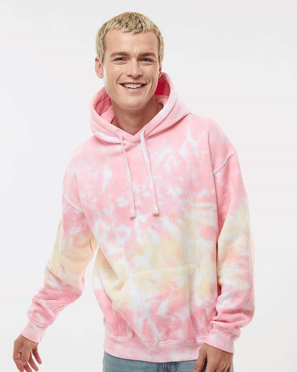 Colortone Unisex Tie-Dyed Hooded Sweatshirt - Image 1