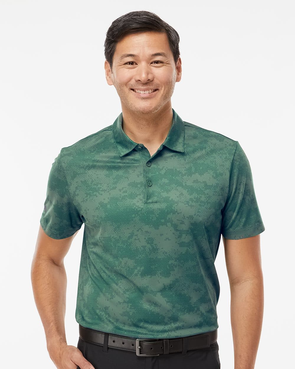 Adidas Men's All Over Camo Print Polo - Image 1
