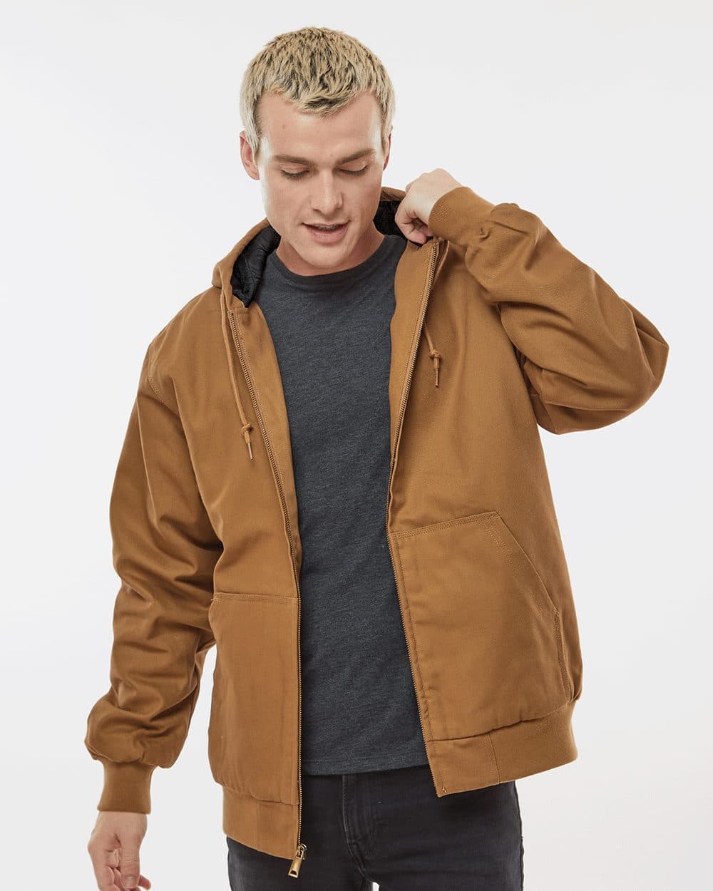 Independent Trading Co. Men's Insulated Canvas Workwear Jacket - Image 1