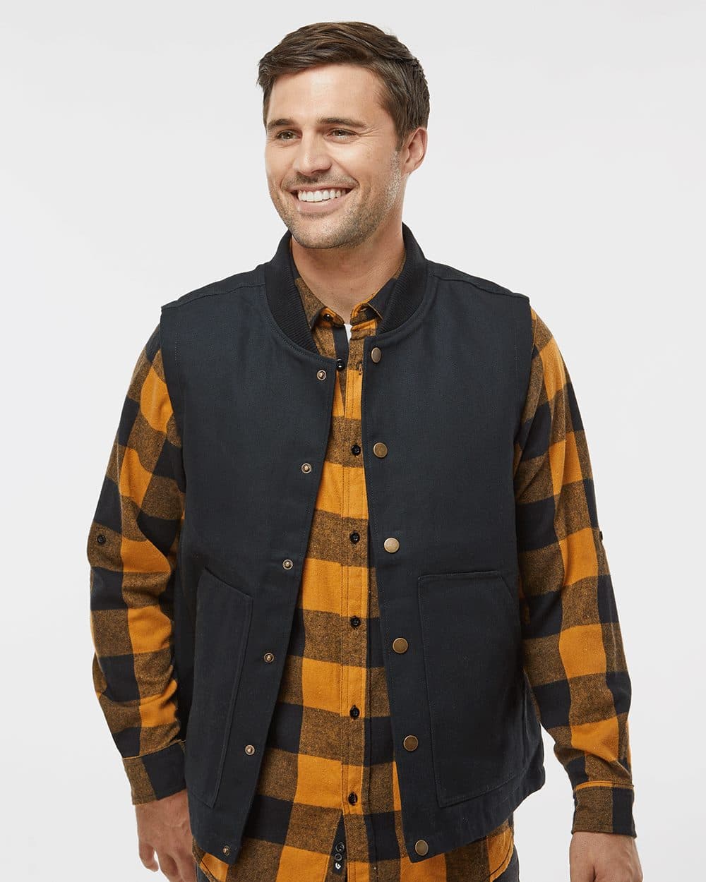 Independent Trading Co. Men's Insulated Canvas Workwear Vest - Image 1