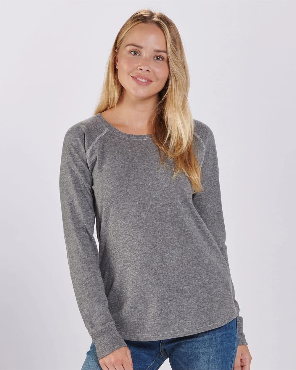 Boxercraft Women's Solid Preppy Patch Long Sleeve T-Shirt - Image 1