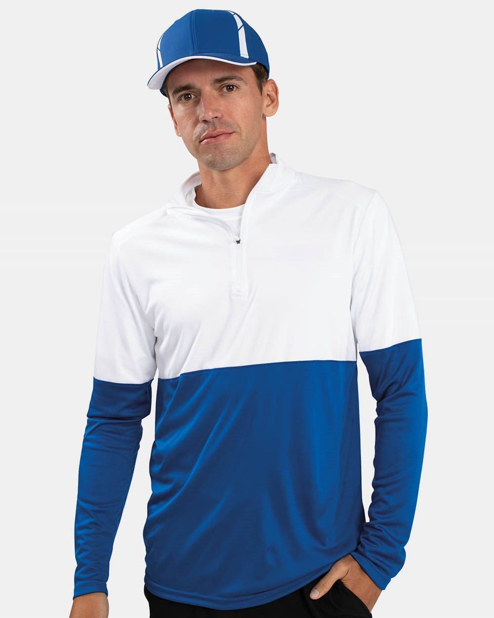 Holloway Men's Momentum Team Quarter-Zip Pullover - Image 1