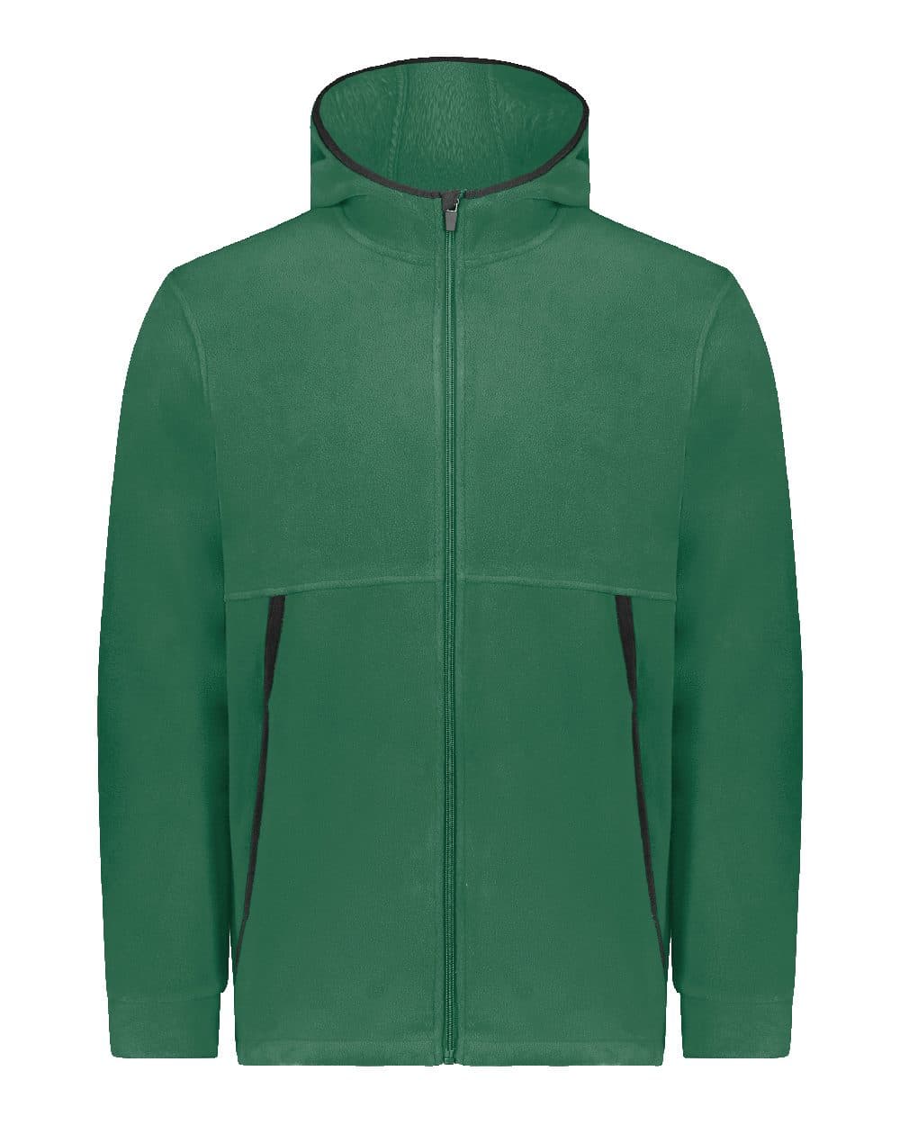Augusta Sportswear Unisex Eco Revive™ Polar Fleece Hooded Full-Zip Jacket - Image 1