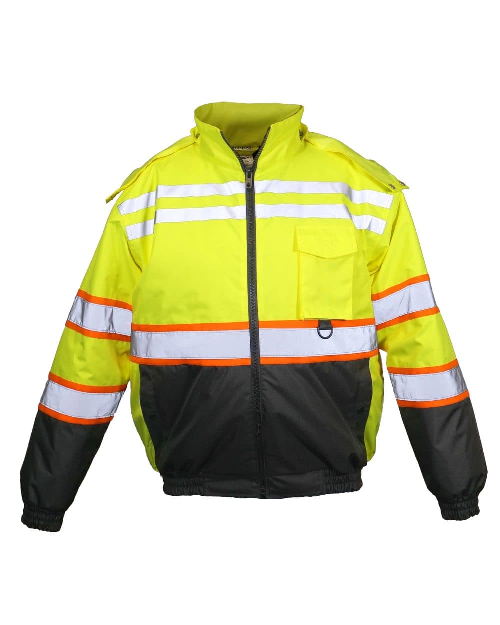 Kishigo Unisex Economy Contrast Class 3 Bomber Jacket - Image 1