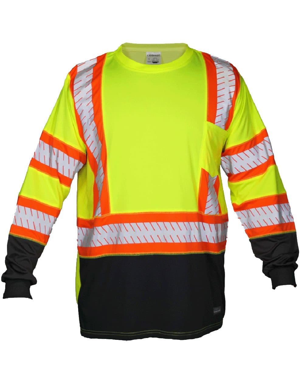 Kishigo Unisex DOT Class 3 Long Sleeve T-Shirt - Image 1