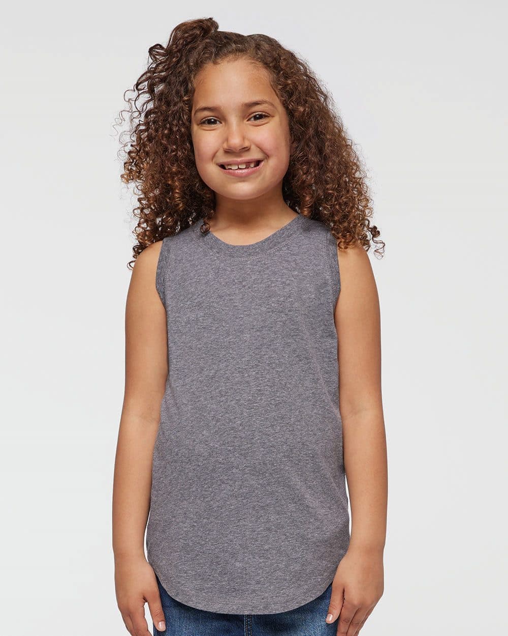 LAT Girls' Relaxed Fine Jersey Tank - Image 1