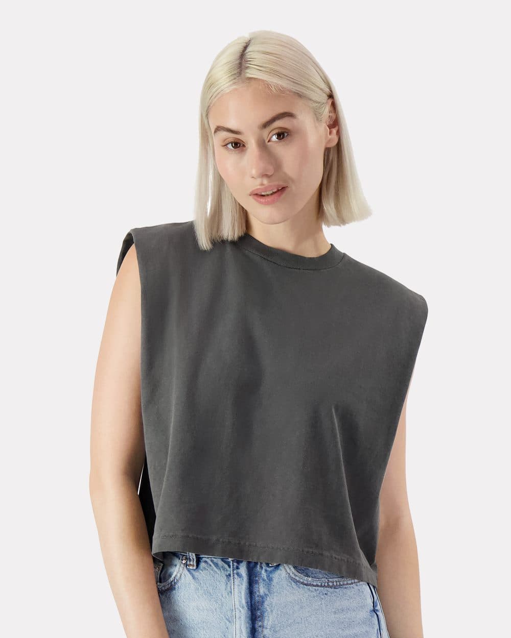 American Apparel Women's Heavyweight Cotton Garment-Dyed Muscle Tee - Image 1
