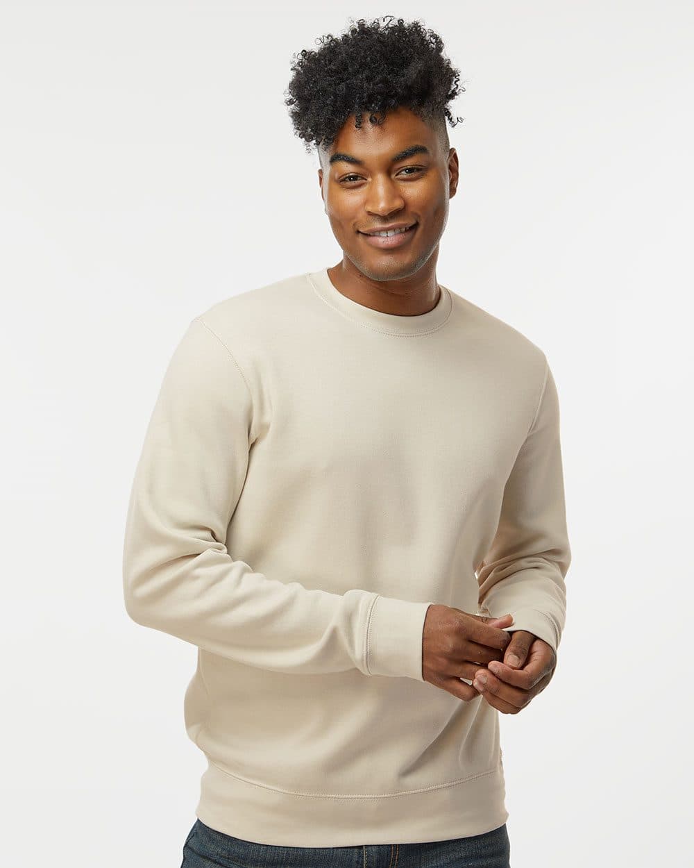 J. America Unisex BTB Fleece Crewneck Sweatshirt - Image 1