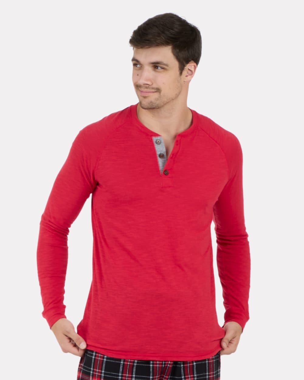 Boxercraft Unisex Henley Long Sleeve T-Shirt - Image 1