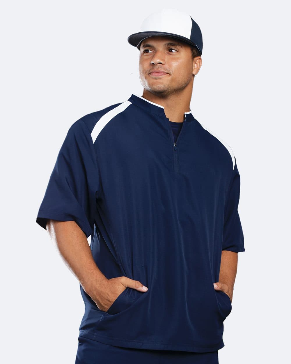 Holloway Men's Clubhouse Short Sleeve Quarter-Zip Pullover - Image 1