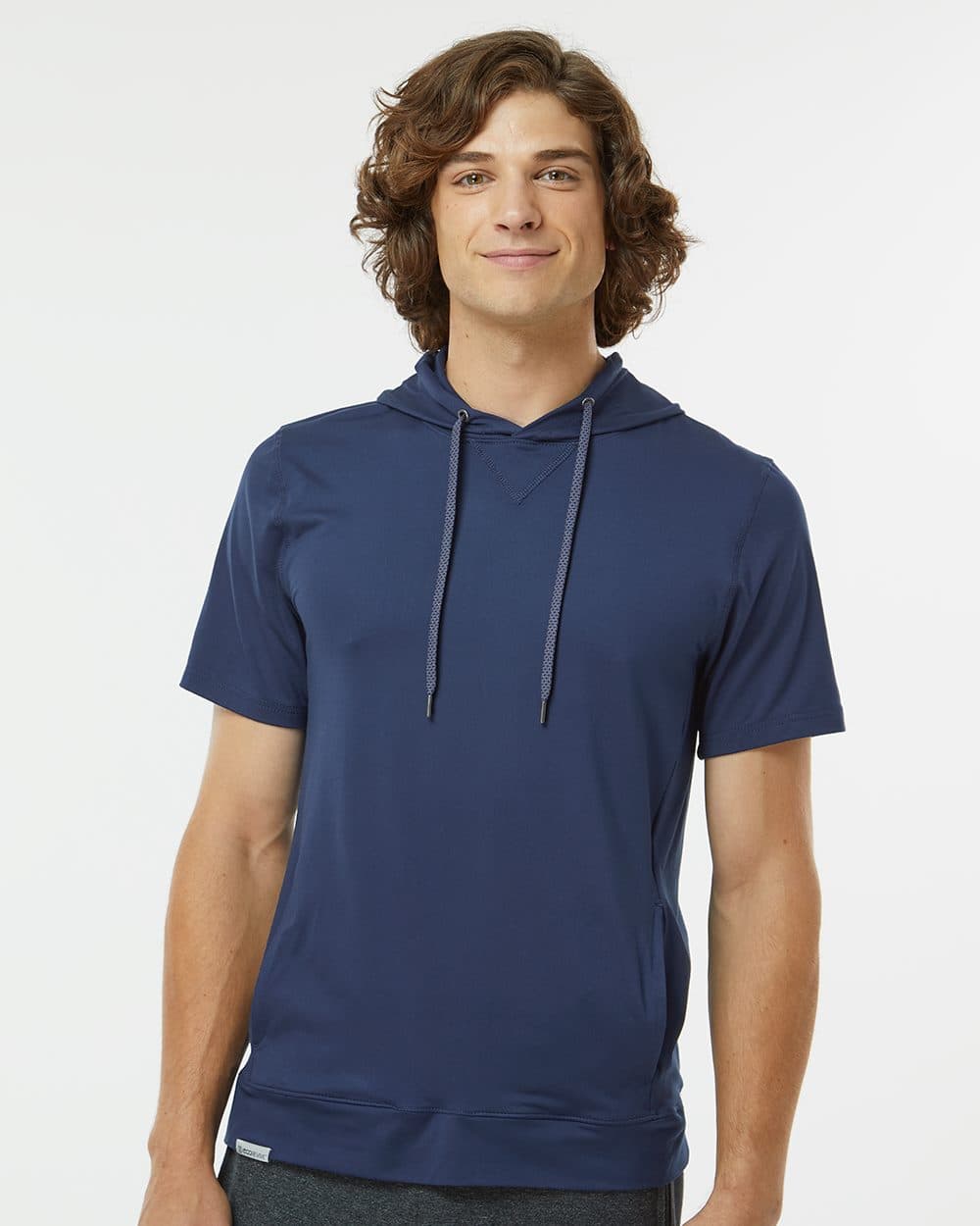 Holloway Men's Eco Revive™ Ventura Soft Knit Short Sleeve Hooded Sweatshirt - Image 1