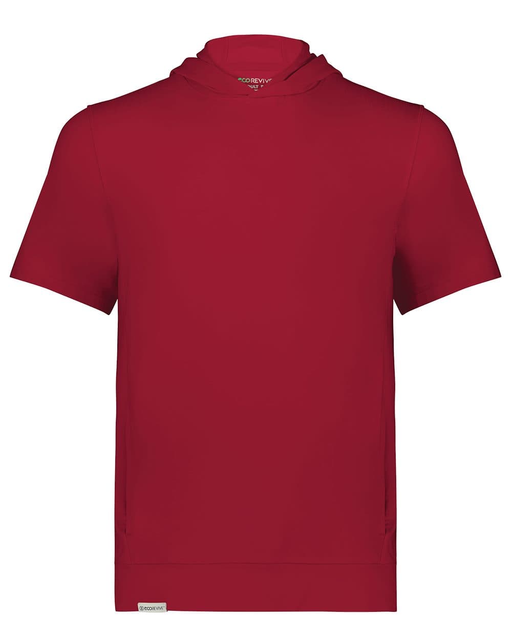 Holloway Youth Eco Revive™ Ventura Soft Knit Short Sleeve Hooded Sweatshirt - Image 1