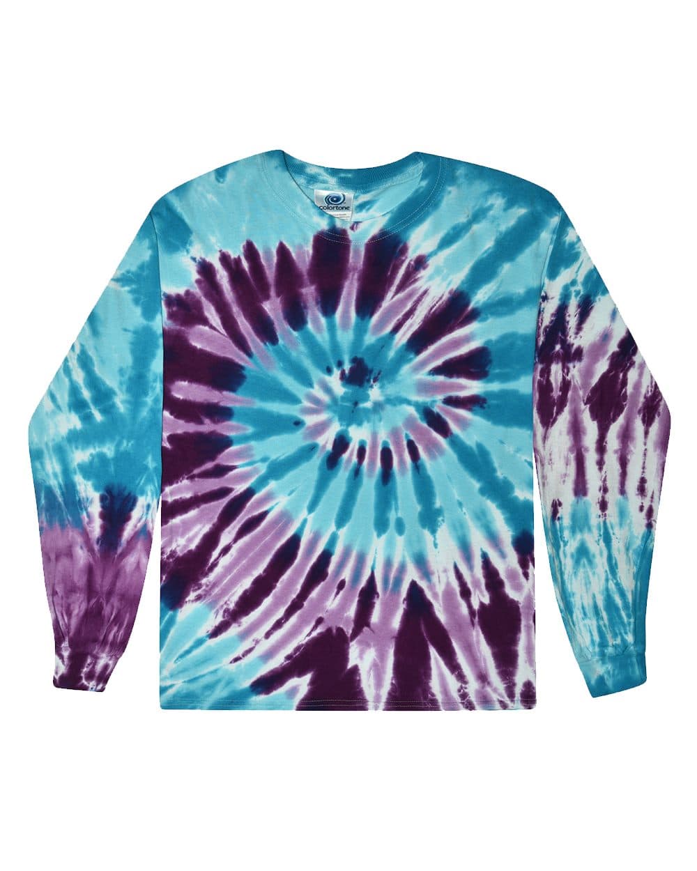 Colortone Youth Tie-Dyed Long Sleeve T-Shirt - Image 1