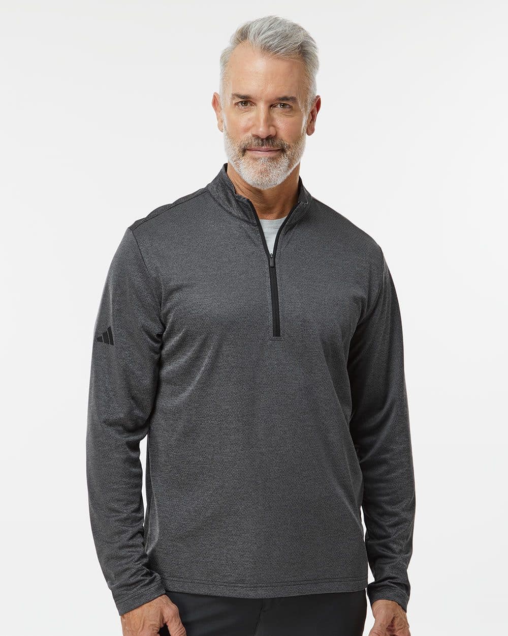Adidas Men's Space Dyed Quarter-Zip Pullover - Image 1