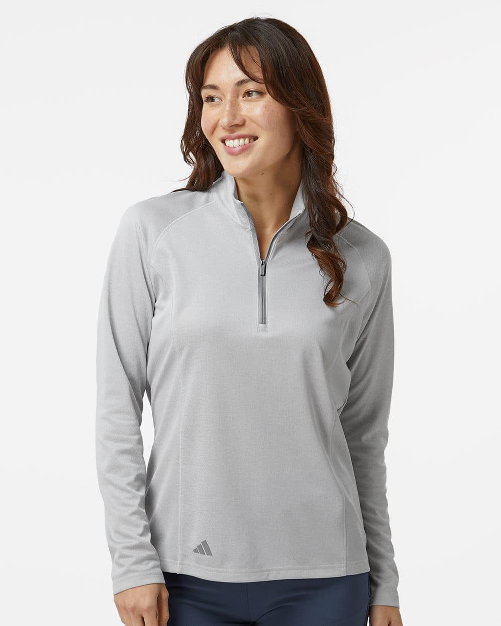 Adidas Women's Space Dyed Quarter-Zip Pullover - Image 1