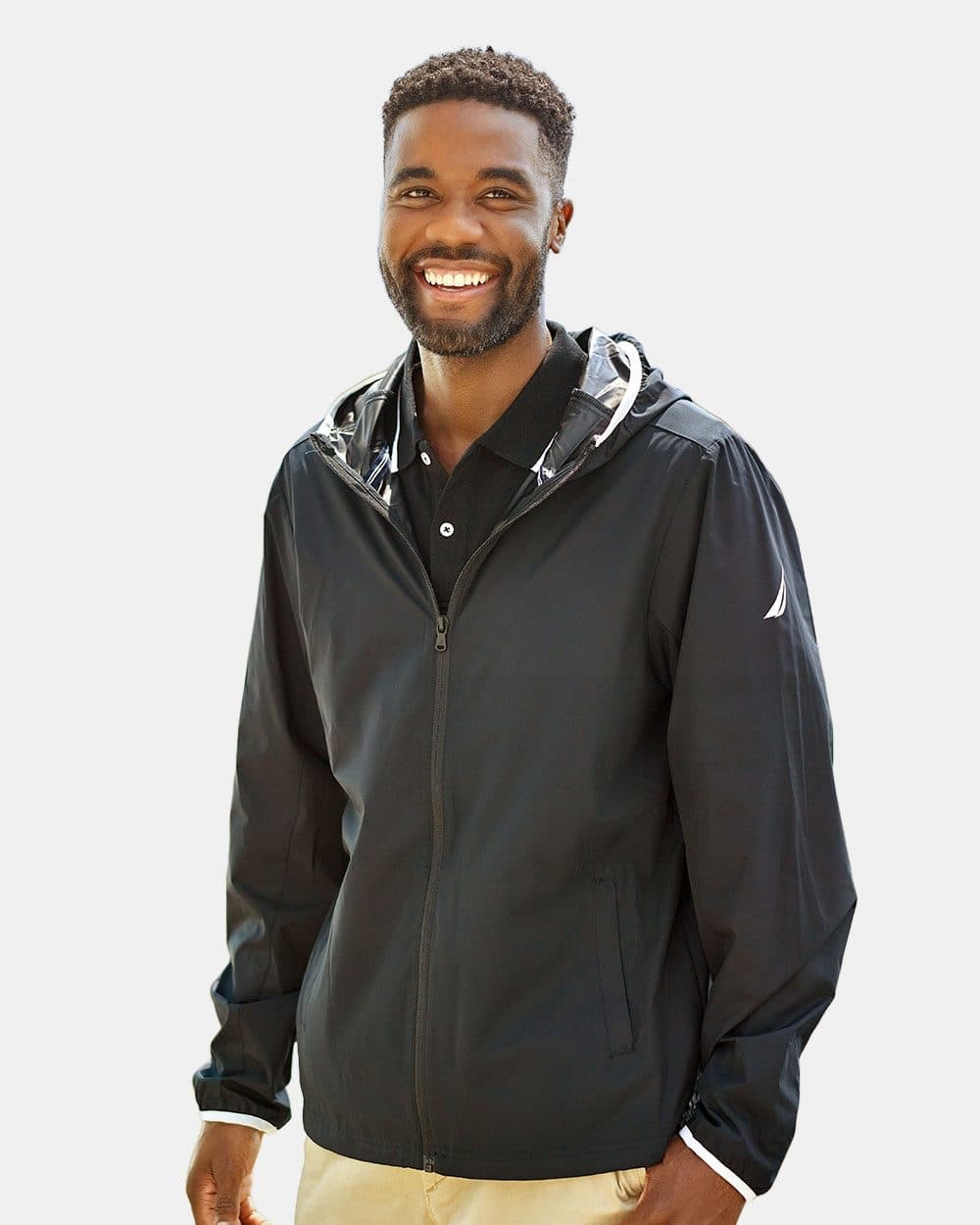 Nautica Men's Stillwater Hooded Windbreaker - Image 1