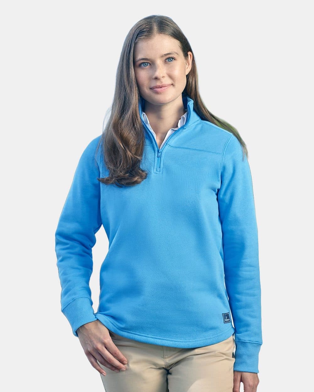 Nautica Women's Anchor Fleece Quarter-Zip Sweatshirt - Image 1