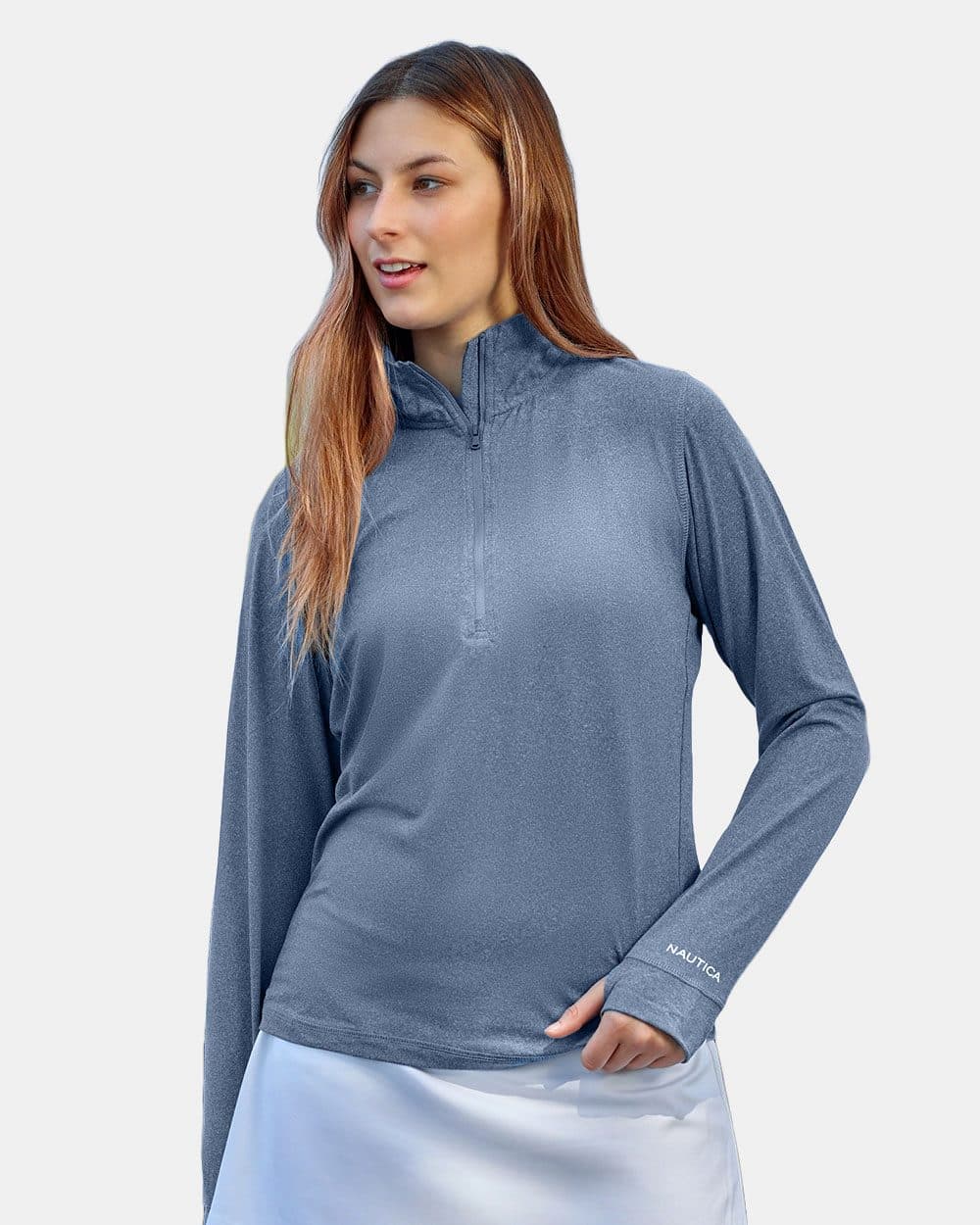 Nautica Women's Saltwater Quarter-Zip Pullover - Image 1