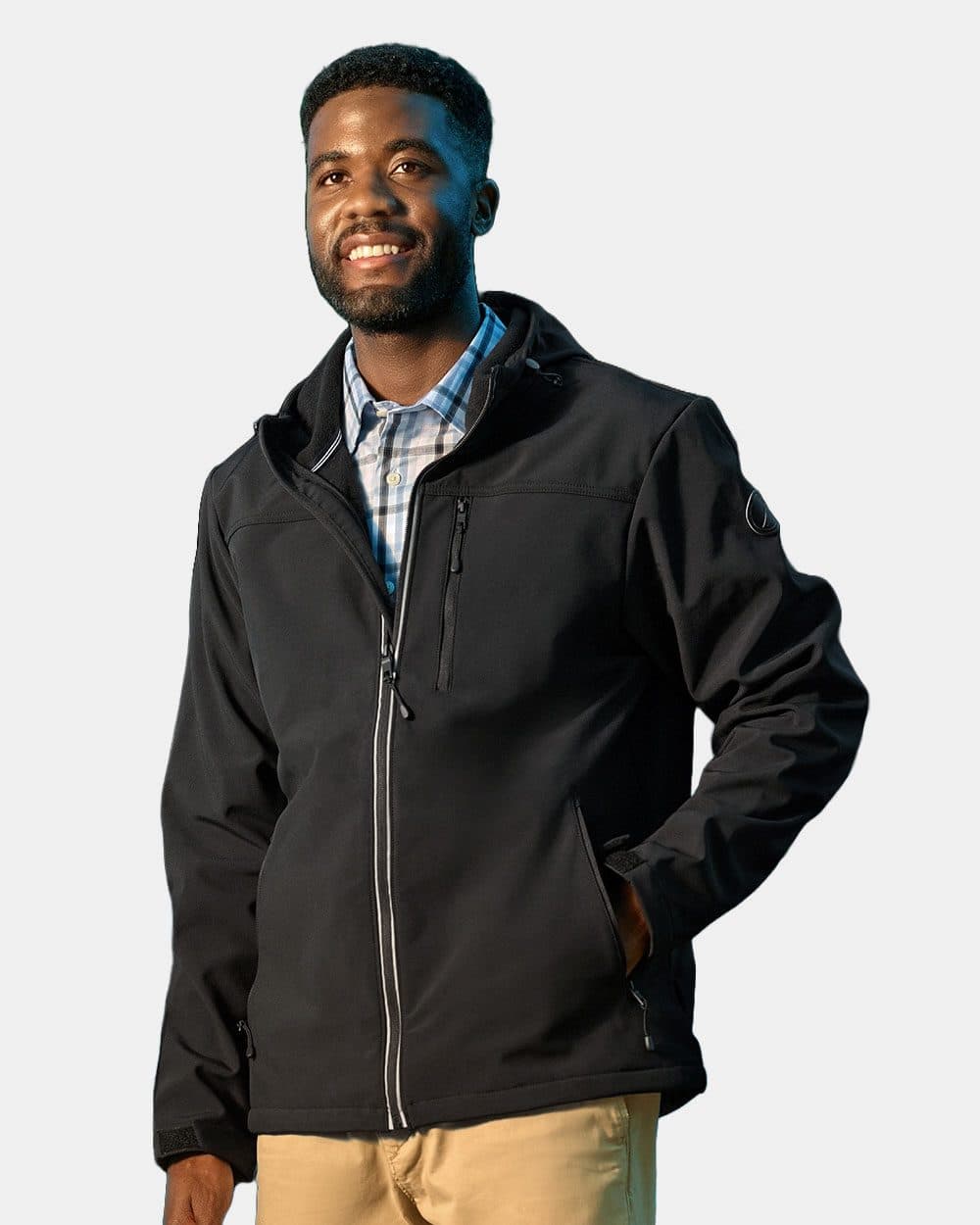 Nautica Men's Wavestorm Hooded Soft Shell Jacket - Image 1