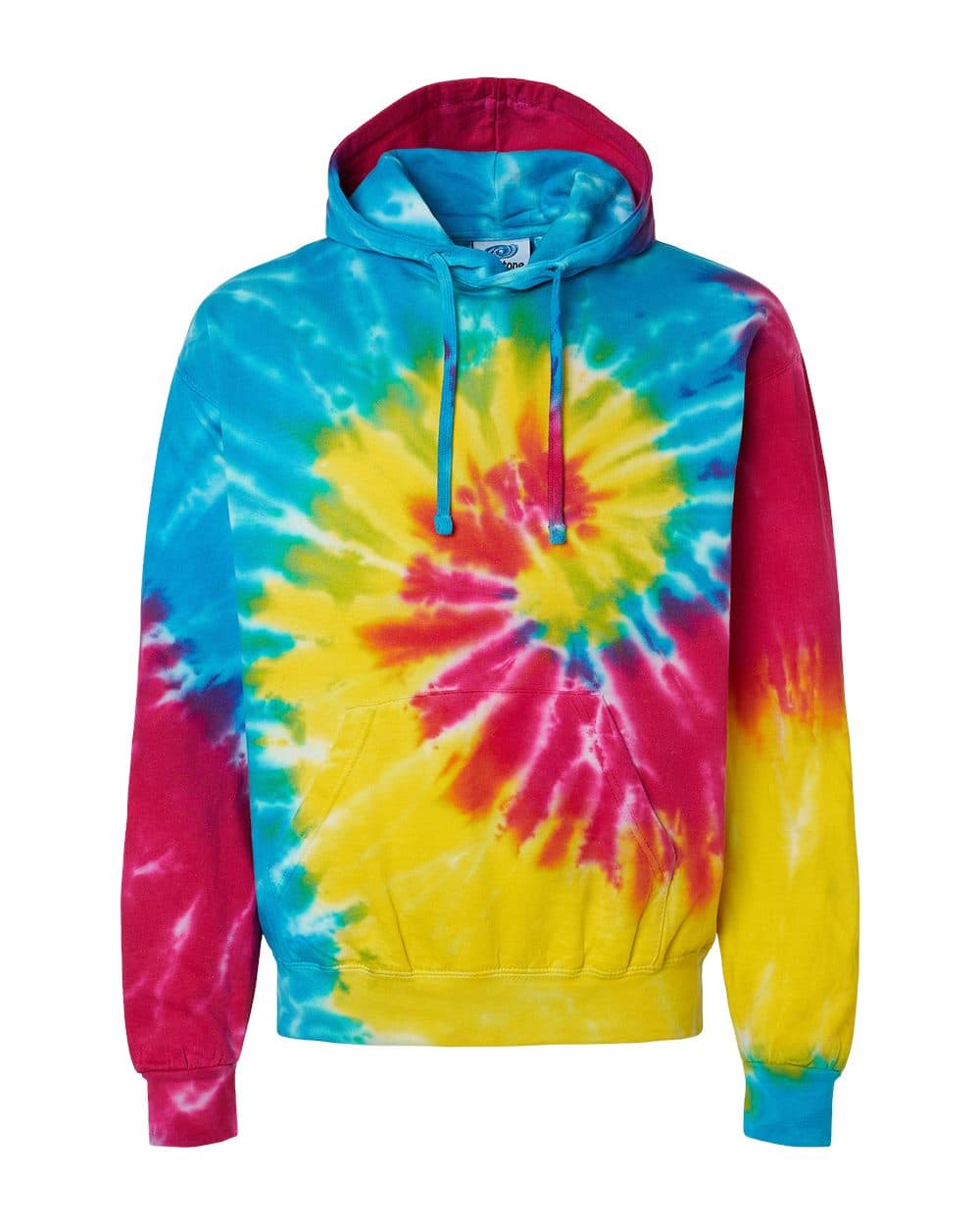 Colortone Youth Tie-Dyed Hooded Sweatshirt - Image 1