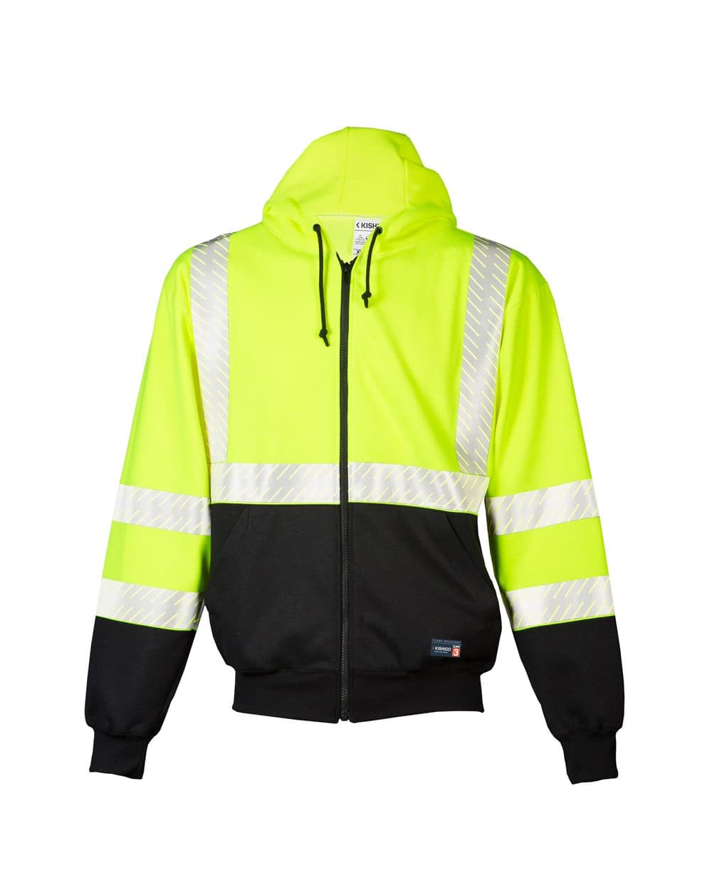 Kishigo Unisex FR Full-Zip Hooded Sweatshirt - Image 1