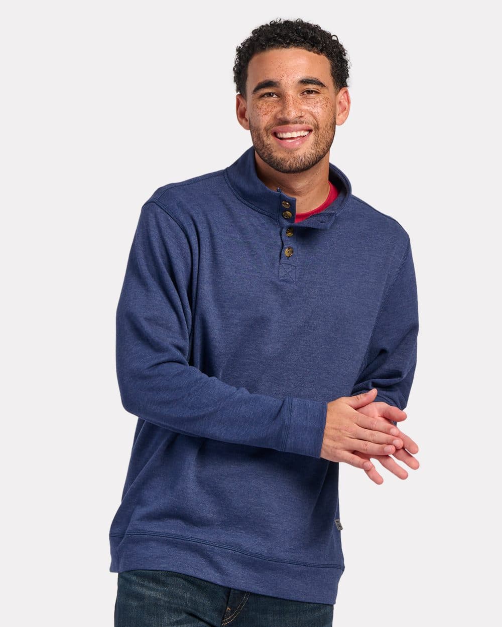 Boxercraft Men's French Terry Button Pullover - Image 1