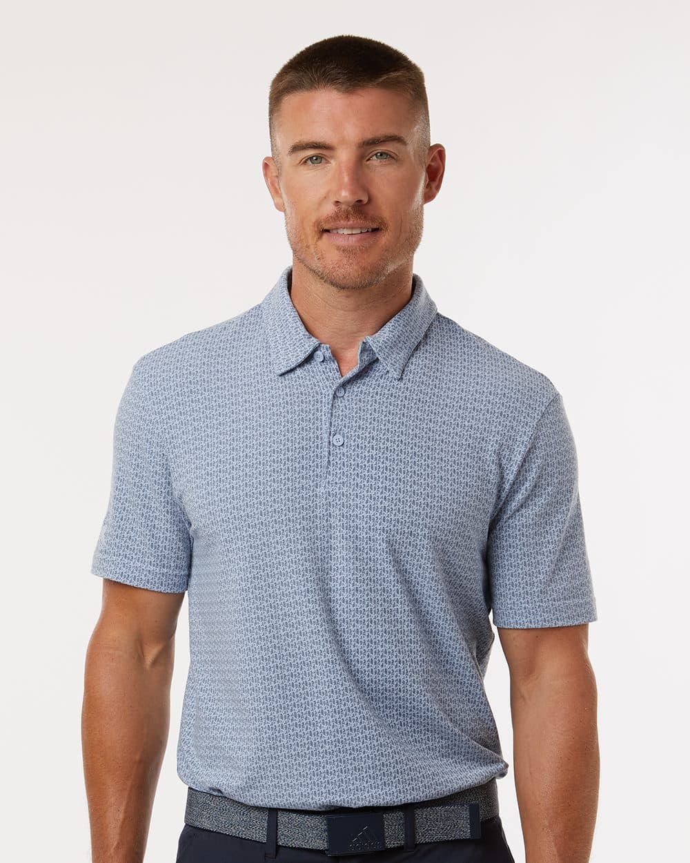 Adidas Men's Blended Printed Polo - Image 1