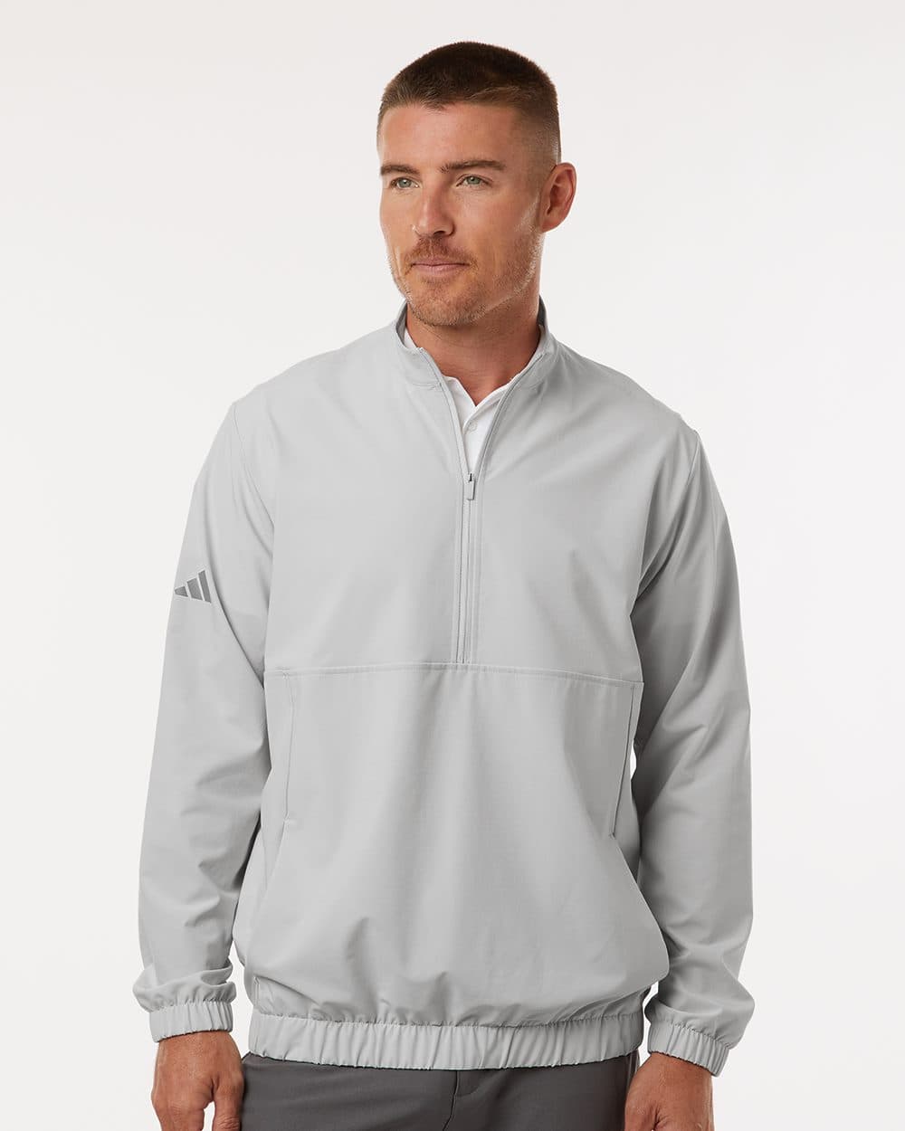 Adidas Men's Stretch Woven Half-Zip Pullover - Image 1
