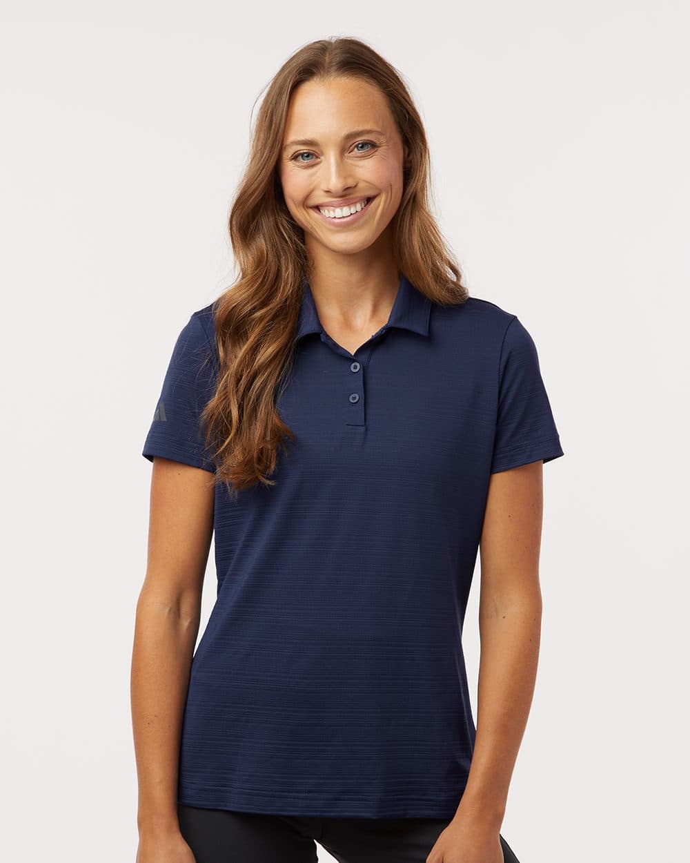 Adidas Women's Textured Stripe Polo - Image 1