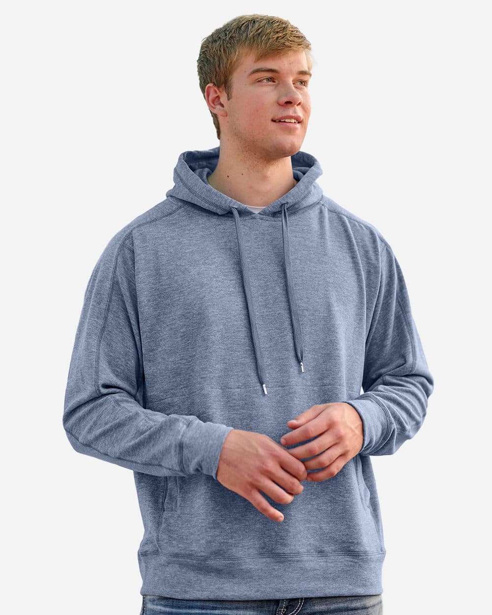 J. America Unisex Electric Fleece Hooded Sweatshirt - Image 1