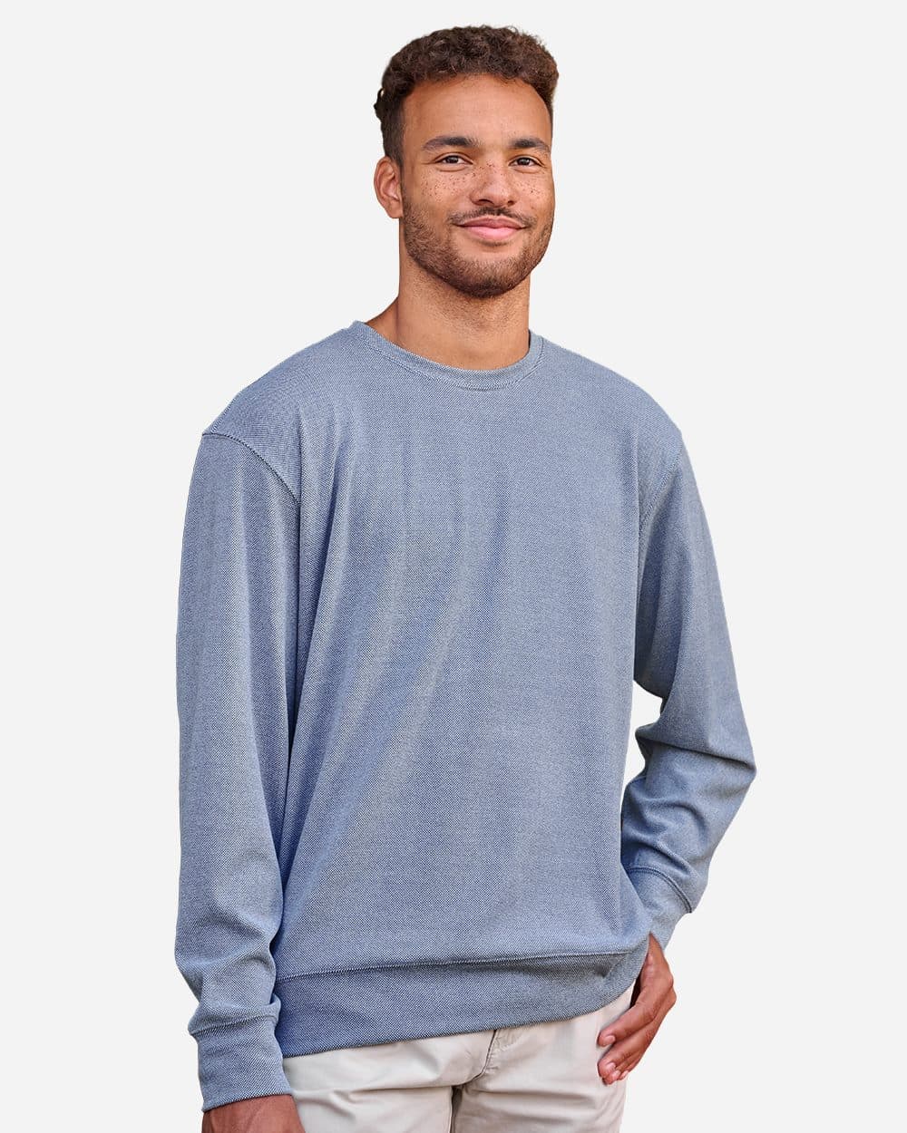 J. America Unisex Element Fleece Crewneck Sweatshirt - Image 1