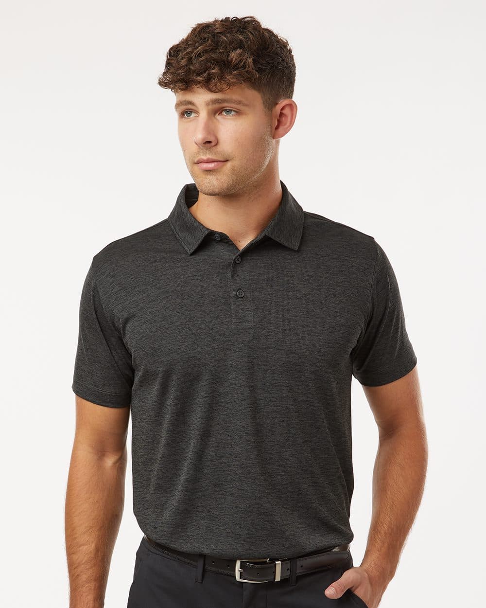 AllPro Men's Pro-Lock Performance Mélange Polo - Image 1