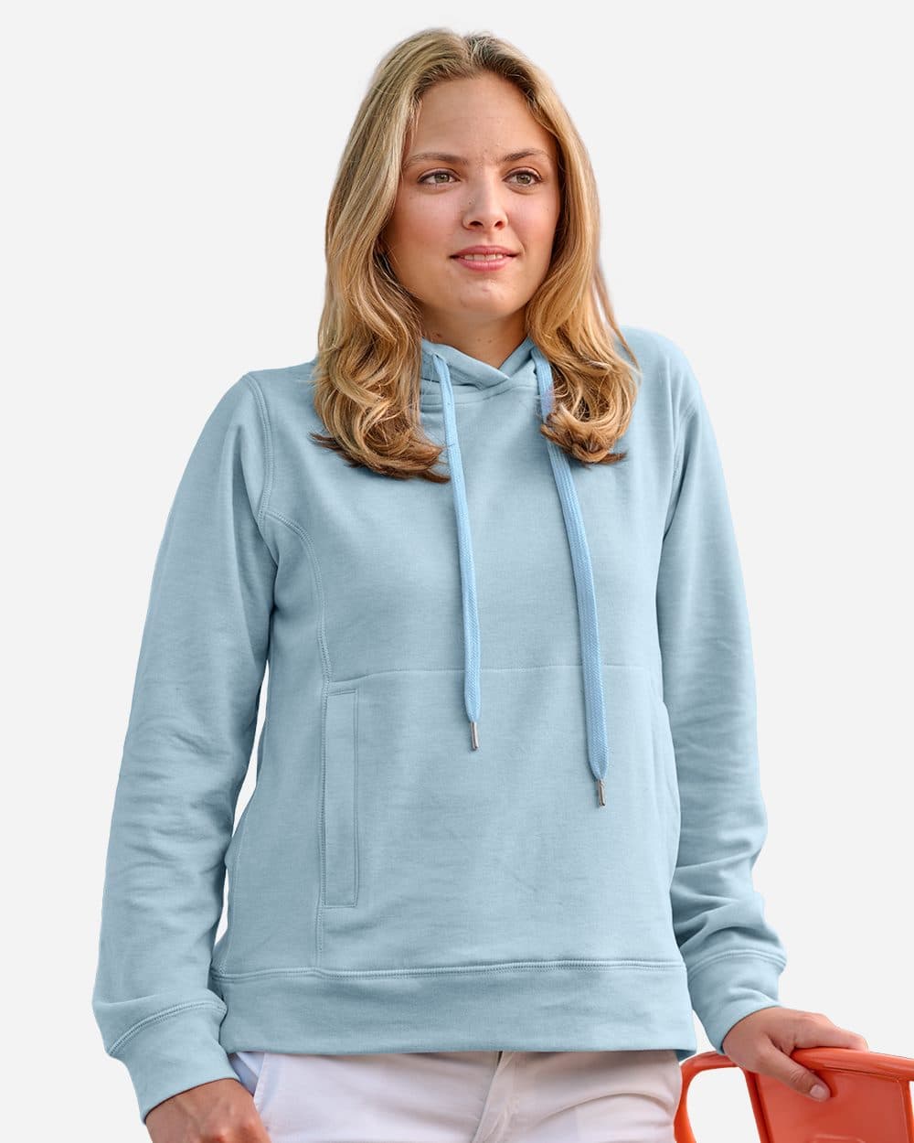 J. America Women's Electric Fleece Hooded Sweatshirt - Image 1