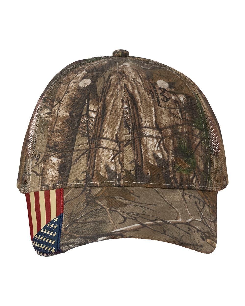 Kati Camo Woven USA Flag Mesh Cap - Image 1