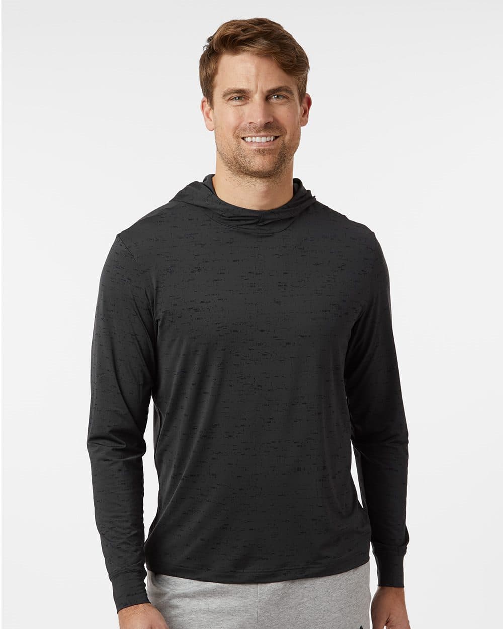 Adidas Men's Performance Hooded Long Sleeve T-Shirt - Image 1