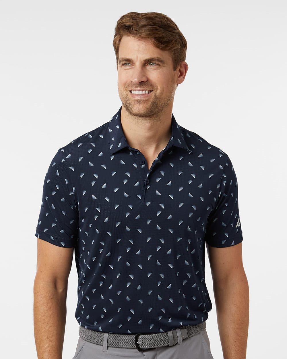 Adidas Men's Ultimate365 Mesh Print Polo - Image 1