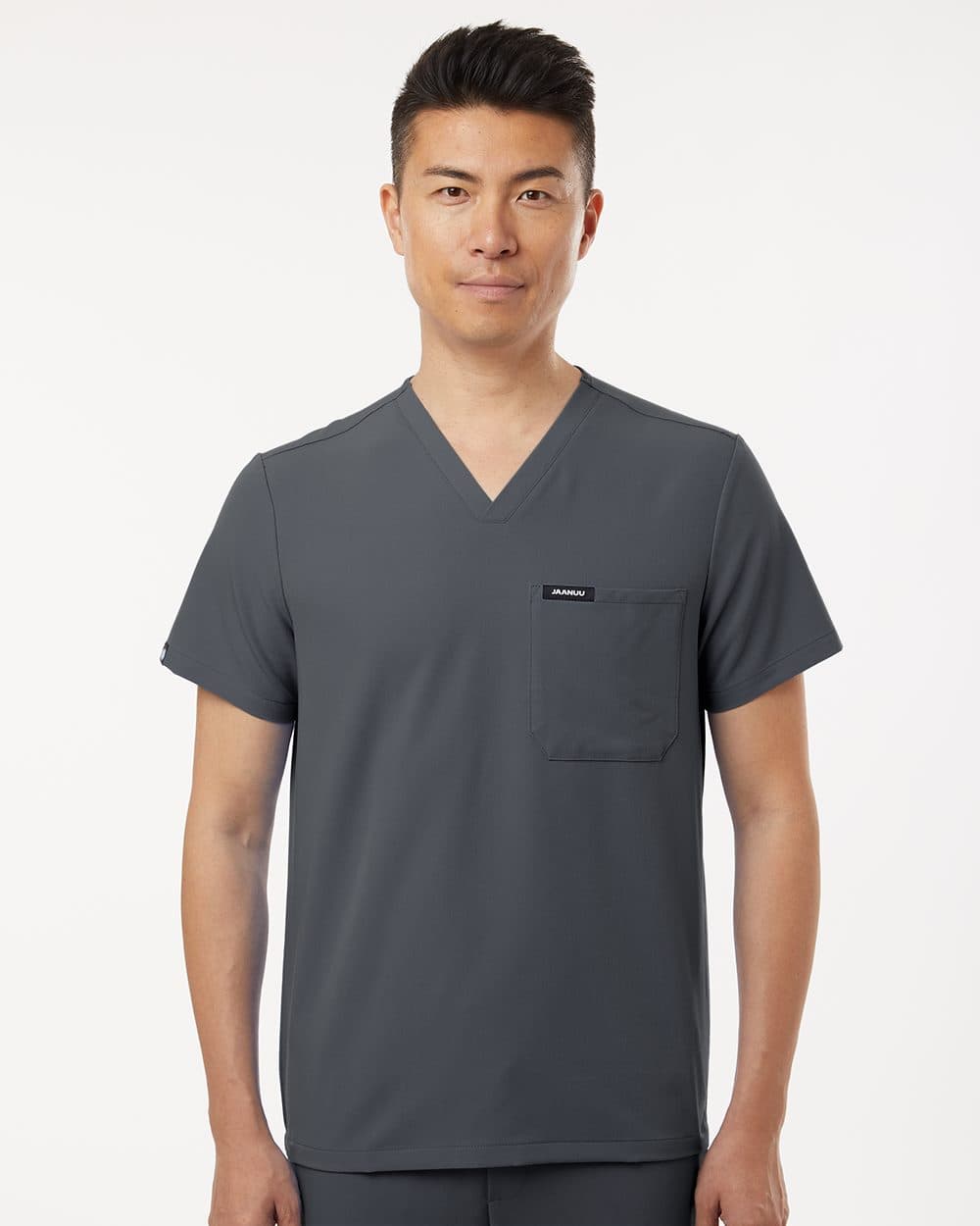 Jaanuu Men's Holmes Everyday 1-Pocket Scrub V-Neck Top - Image 1