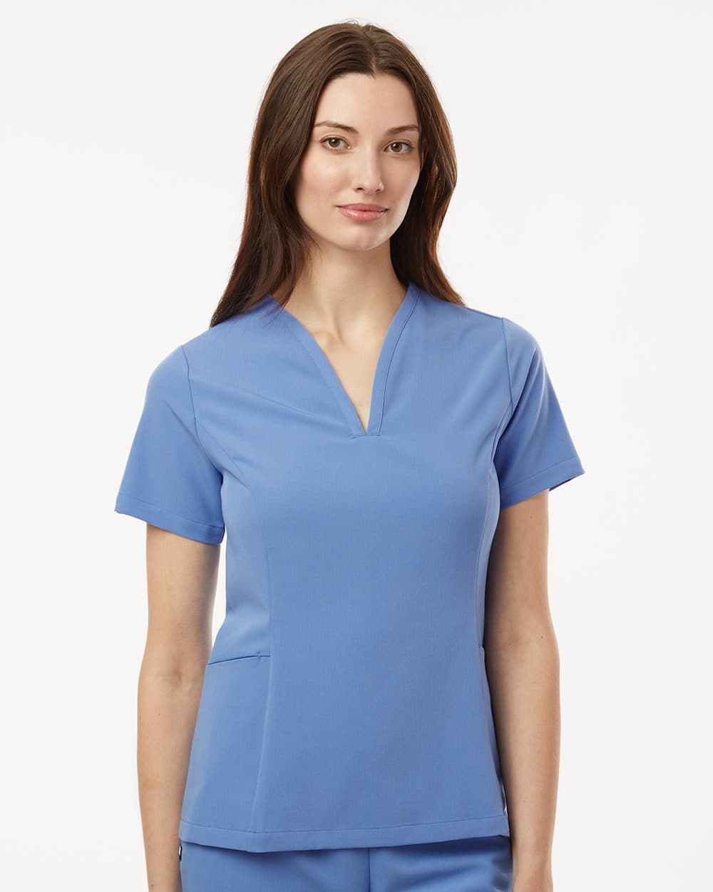 Jaanuu Women's Calix Fit & Flare Scrub V-Neck Top - Image 1