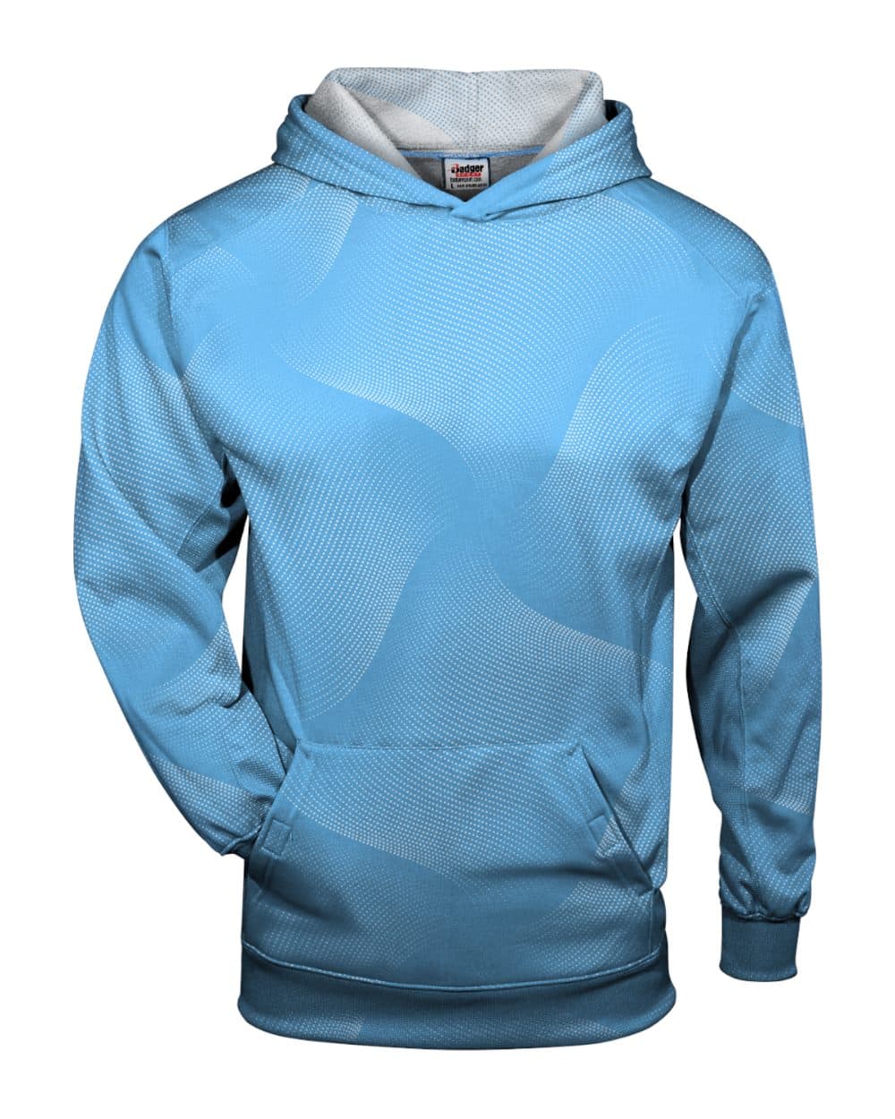 Badger Youth Warp Hooded Long Sleeve T-Shirt - Image 1