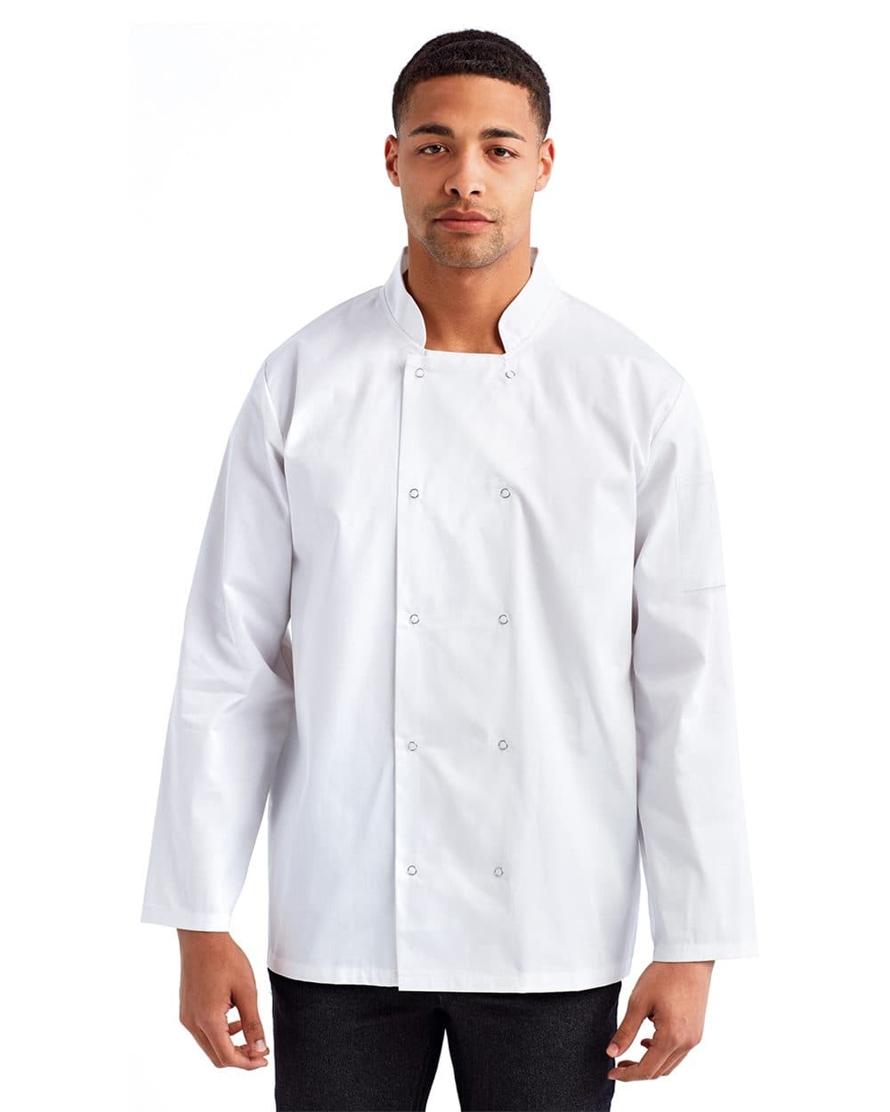 Artisan Collection by Reprime Unisex Ten Studded Front Chef Coat - Image 1