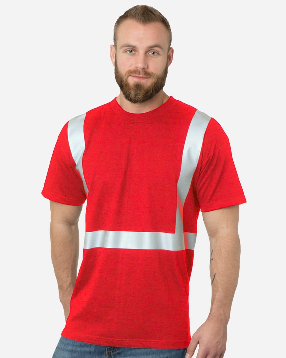 Bayside Unisex USA-Made 50/50 High Visibility T-Shirt - Image 1