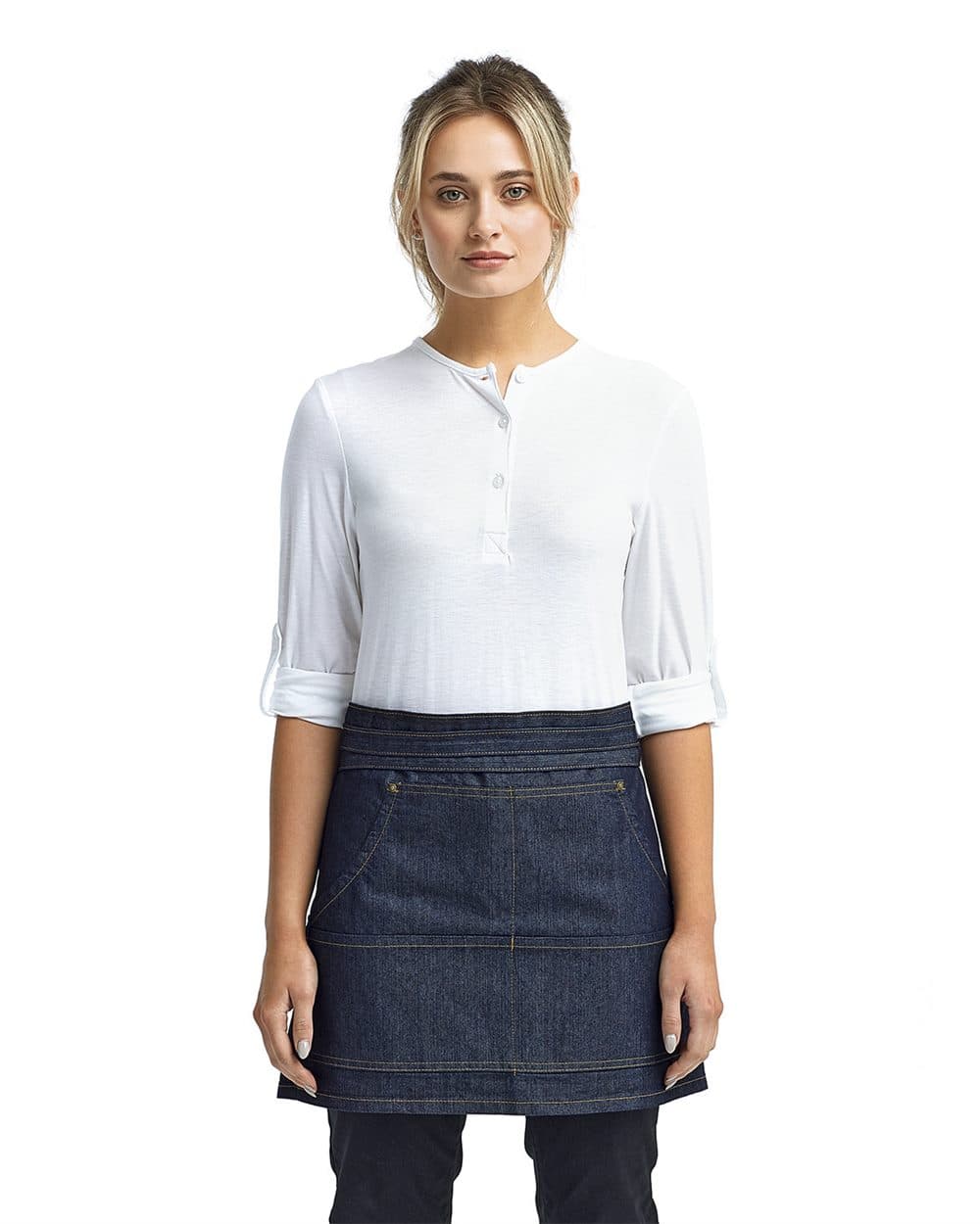 Artisan Collection by Reprime Jeans Stitch Denim Waist Apron - Image 1