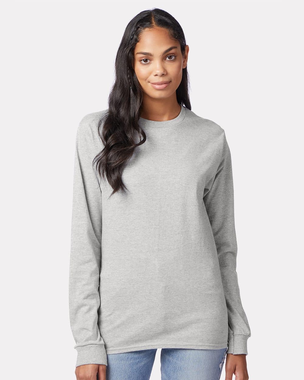 Hanes Unisex Authentic Long Sleeve T-Shirt - Image 1